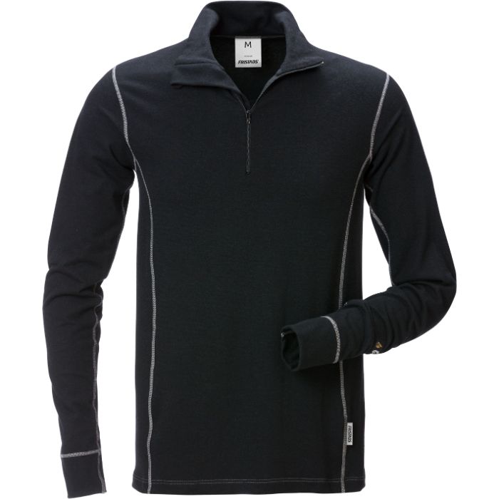 FRISTADS Flamestat T-Shirt Met Korte Rits 7029 Mof 121640