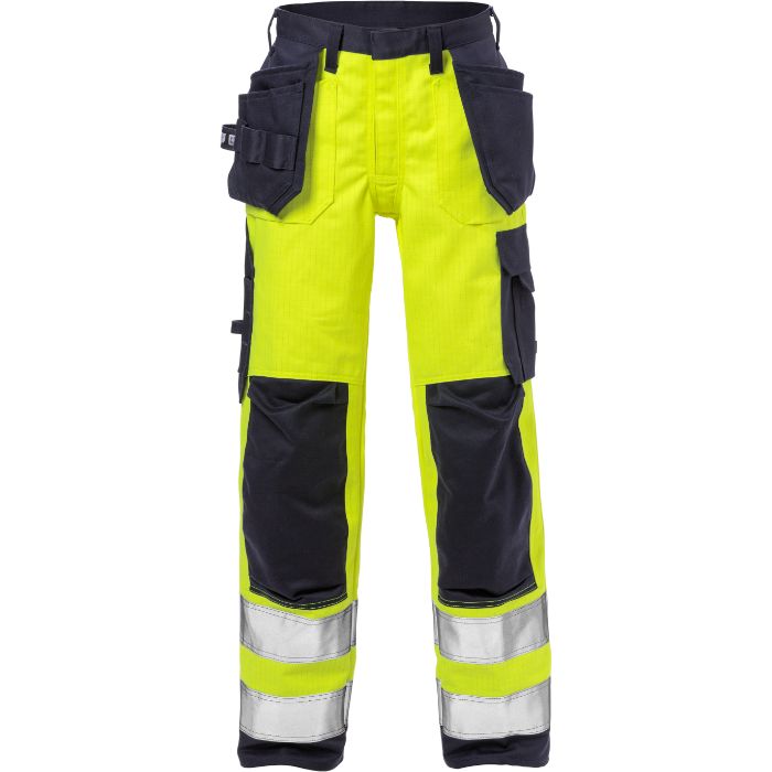 FRISTADS Flame Hi Vis Werkbroek Dames Klasse 2 2589 Flam 125950