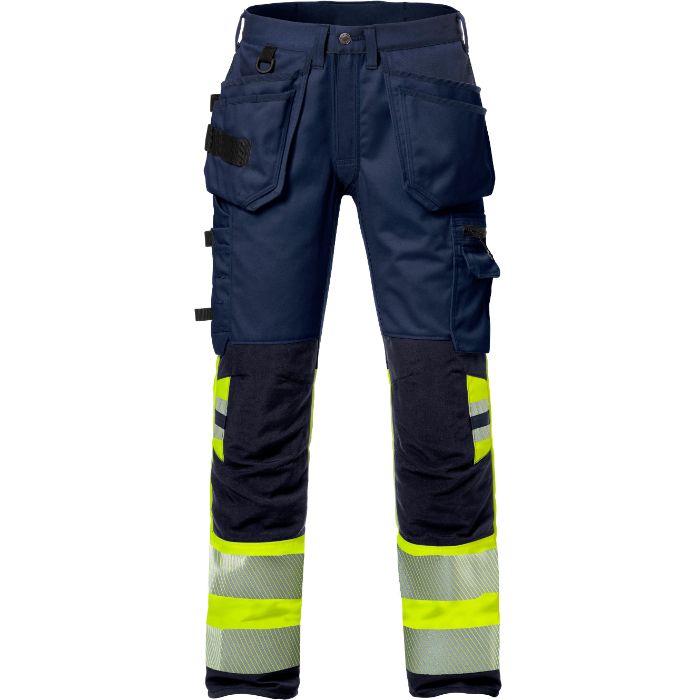 FRISTADS Hi Vis Werkbroek Stretch Dames Klasse 1 2709 Plu 127736