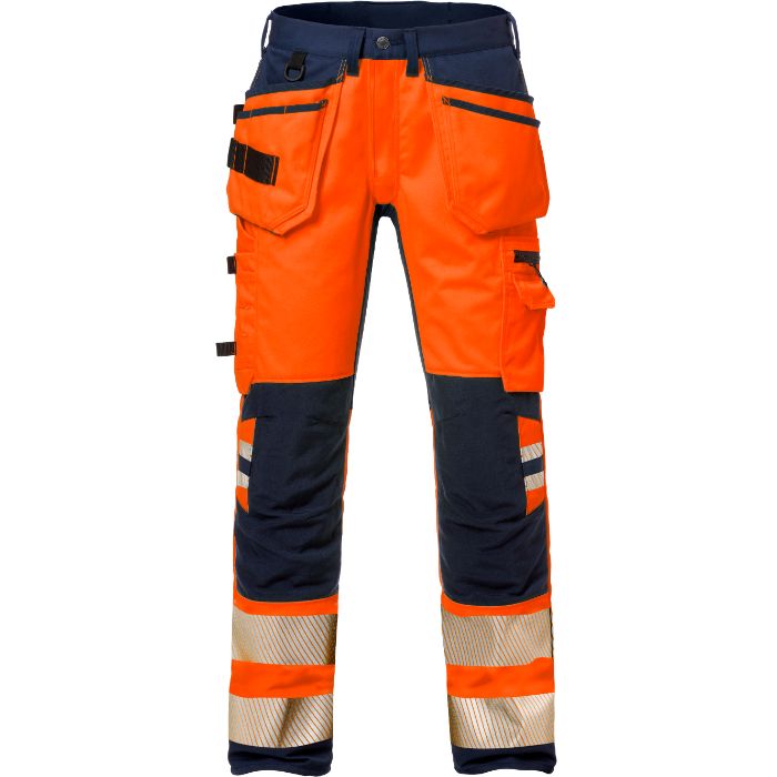 FRISTADS Hi Vis Werkbroek Stretch Dames Klasse 2 2710 Plu 127737
