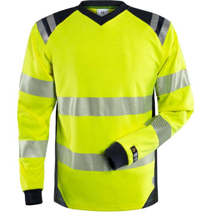 FRISTADS Flamestat Hi Vis T-Shirt Lange Mouwen Klasse 3 7359 Tfl 131147