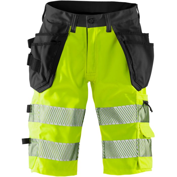 FRISTADS Hi Vis Korte Stretchbroek Klasse 1 2509 Plu 131153