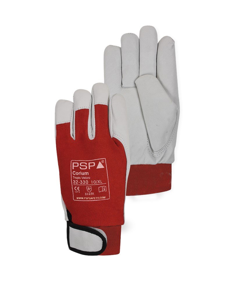 PSP 32-330 Leren Tropic Werkhandschoen Met Velcro Sluiting