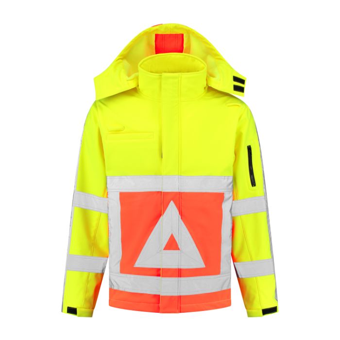 Bestex Verkeersregelaarsjas softshell 100% polyester geel-oranje VKSSRWS100