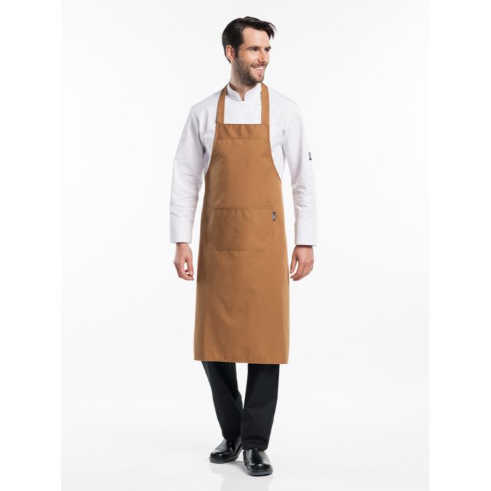 Chaud Devant Bib Apron Camel W75 - L100