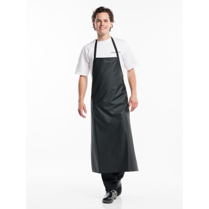 Chaud Devant Bib Apron Waterproof Black W75 - L110