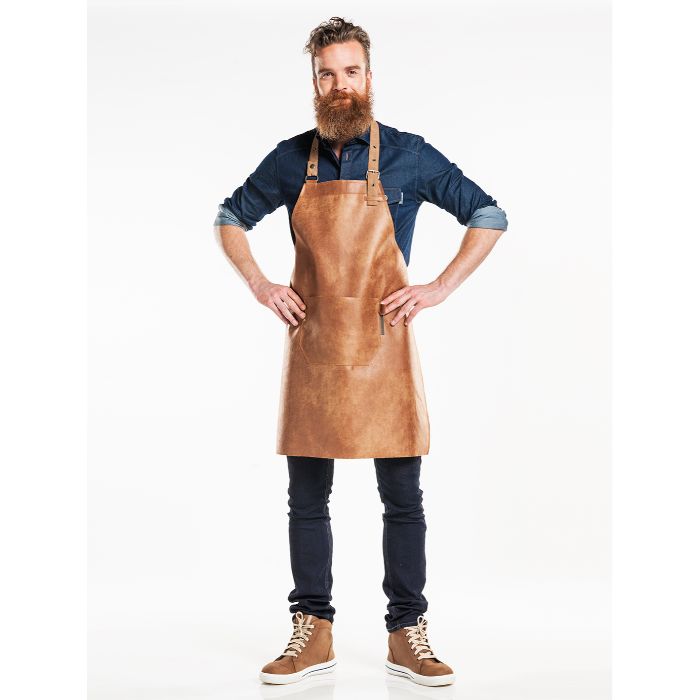 Chaud Devant Bib Apron Regular Bourbon Gold W65 - L80