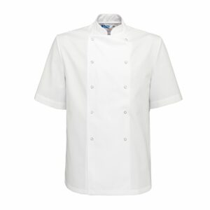 De Berkel HILTON - Heren koksbuis korte mouw wit - wit