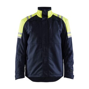 Blåkläder Winterjas Inherent Steel 45151519 - Marine/High Vis Geel