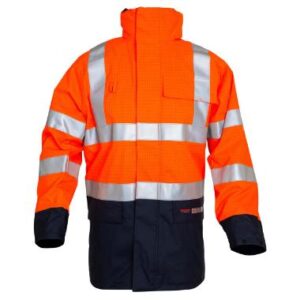 OXXAÂ® Magoma 2664 parka - fluo oranje/marineblauw