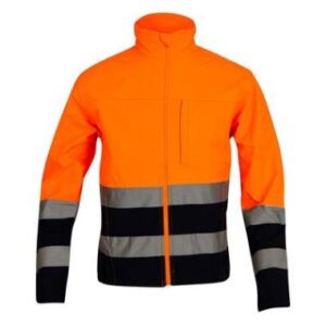 OXXAÂ® Adeline 1300 softshelljas - fluo oranje/marineblauw