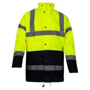 OXXAÂ® Alberto 0980 parka - fluo geel/marineblauw