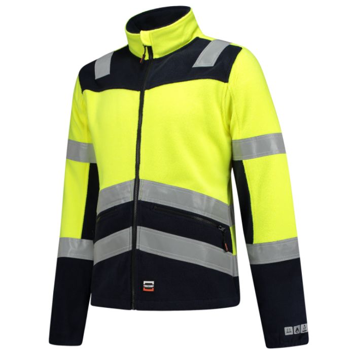 Tricorp Fleecejack Multinorm Bicolor 403013 - Fluor Yellow-Ink