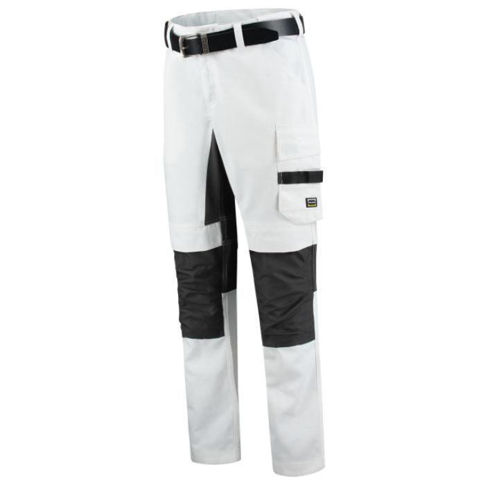 Tricorp Schildersbroek Twill Cordura Stretch 502016 - White-Darkgrey
