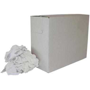 Witte tricot poetslappen HK Ã 9 kg - wit