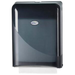Handdoek Z-vouw dispenser, zwart - zwart