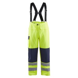 Blåkläder Vlamvertragende regenbroek LEVEL 2 13132022 - High Vis Geel/Marineblauw