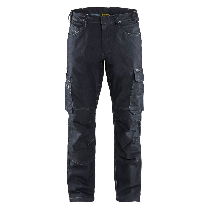 Blåkläder Service werkbroek denim stretch 14391141 - Marineblauw