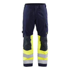 Blåkläder Multinorm werkbroek 14781514 - Marine/High Vis Geel