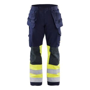 Blåkläder Multinorm werkbroek 14791514 - Marine/High Vis Geel