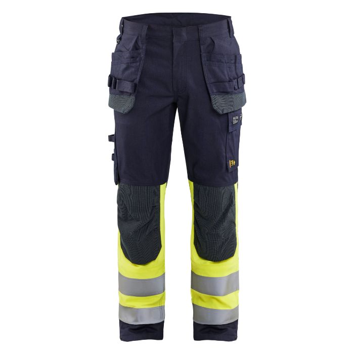 Blåkläder Multinorm werkbroek Inherent 14891512 - Marine/High Vis Geel