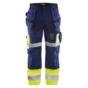 Blåkläder Werkbroek High Vis X1500 15081860 - Marine/High Vis Geel
