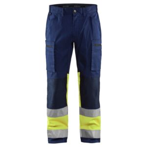 Blåkläder Werkbroek met stretch High Vis 15511811 - Marine/High Vis Geel