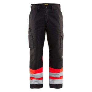 Blåkläder Werkbroek High Vis 15641811 - Zwart/High Vis Rood