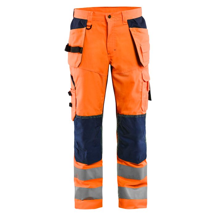 Blåkläder Werkbroek High Vis met ventilatie 15651811 - High Vis Oranje/Marineblauw