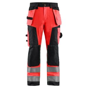 Blåkläder Werkbroek High Vis 15681811 - High Vis Rood/Zwart