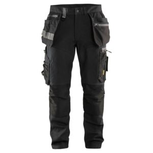 Blåkläder Werkbroek met stretchpanelen en spijkerzakken 15991860 - Zwart