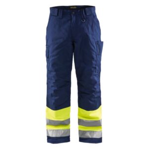 Blåkläder Winterwerkbroek High Vis 18621811 - High Vis Geel/Marineblauw