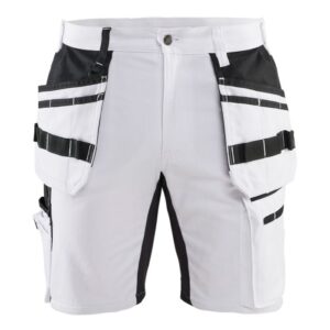 Blåkläder Schildersshort met stretch X1900 19111000 - Wit/zwart