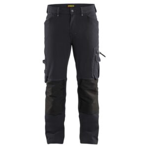 Blåkläder Werkbroek 4-weg stretch X1900 zonder spijkerzakken 19891644 - Donkergrijs/Zwart