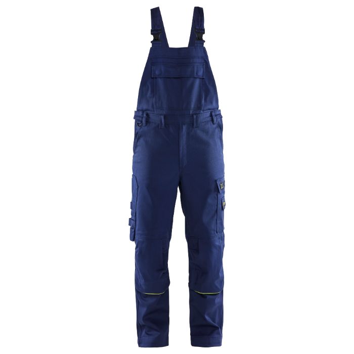 Blåkläder Lasbretelbroek 26011501 - Marine/High Vis Geel