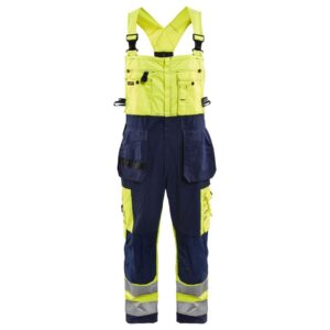 Blåkläder Bretelbroek High Vis 26031860 - High Vis Geel/Marineblauw