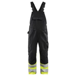 Blåkläder High Vis bretelbroek 26621800 - Zwart/High Vis Geel