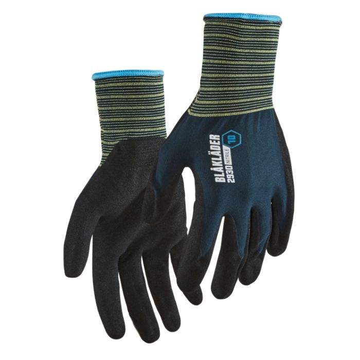 Blåkläder Werkhandschoen nitril gedipt 29301457 - Donker marineblauw