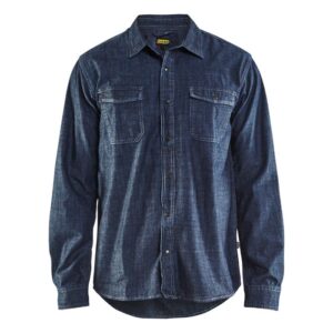 Blåkläder Overhemd denim 32951129 - Marineblauw