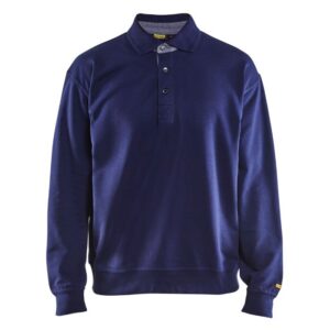 Blåkläder Polo sweatshirt 33701158 - Marineblauw