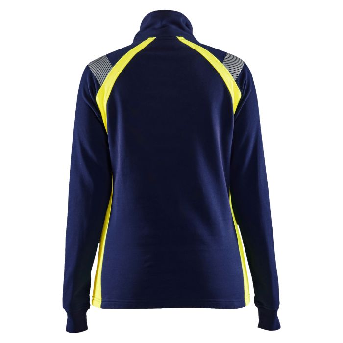 Blåkläder Dames sweatshirt halve rits Visible 34031158