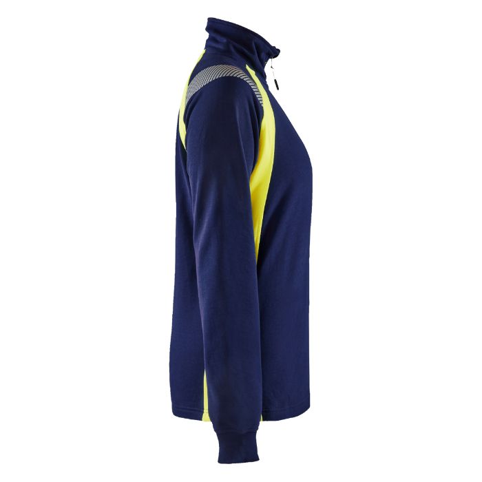 Blåkläder Dames sweatshirt halve rits Visible 34031158