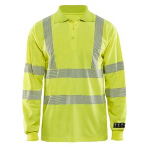 Blåkläder Multinorm piqué polo lange mouw 34391726 - High Vis Geel