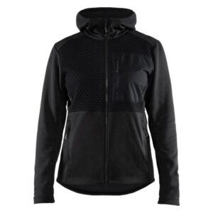 Blåkläder Dames Hoodie met hele rits 35422526 - Zwart