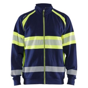 Blåkläder High vis sweater 35511158 - Marine/High Vis Geel