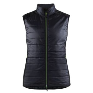 Blåkläder Dames bodywarmer gevoerd 38642030 - Zwart/High Vis Geel