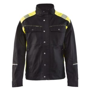 Blåkläder Jack. Ongevoerd Visible 40951370 - Zwart/High Vis Geel