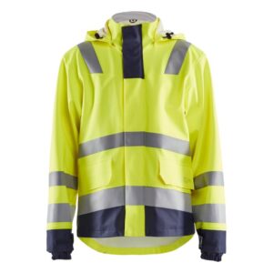 Blåkläder Vlamvertragende regenjas LEVEL 2 43132022 - High Vis Geel/Marineblauw