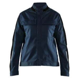 Blåkläder Industrie damesjack stretch 44431832 - Donker marineblauw/High vis geel