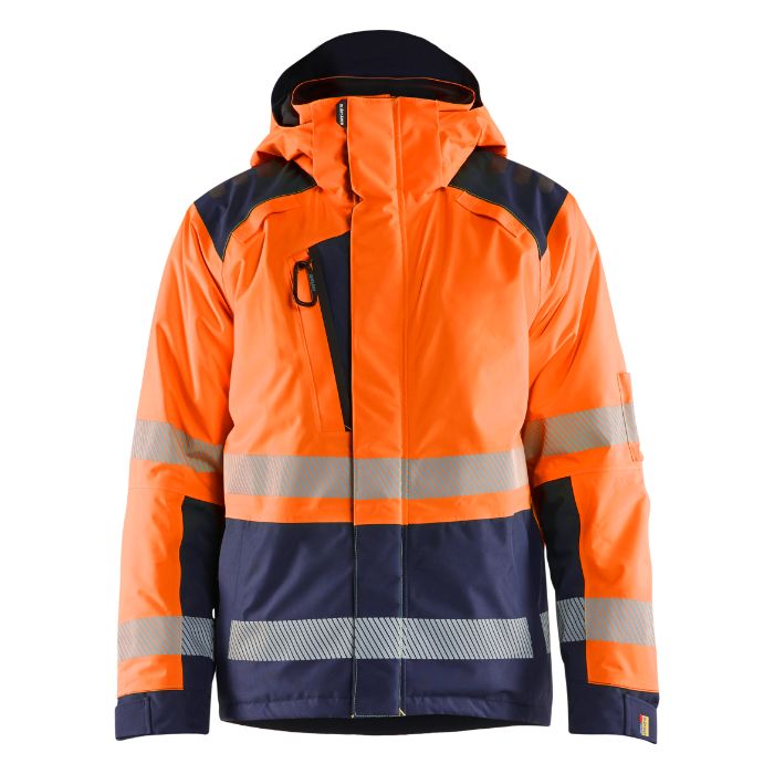 Blåkläder Winterjas High Vis 44551987 - High Vis Oranje/Marineblauw